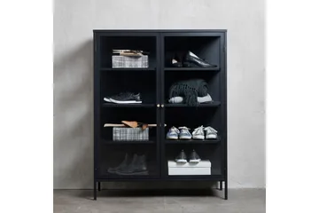 Umbri Highboard 110x140 cm - Svart - Oppbevaring - Skap - Oppbevaringsskap