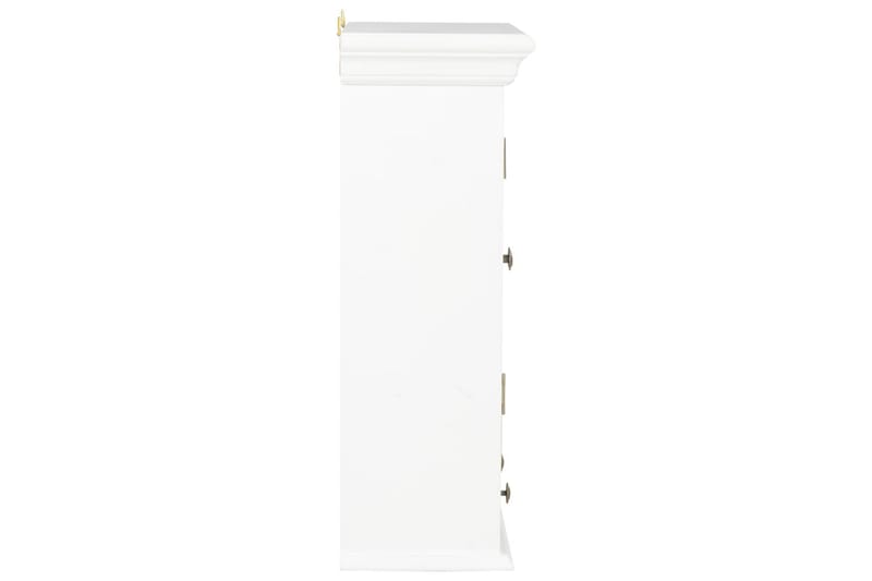 Veggskap hvit 49x22x59 cm heltre - Oppbevaring - Skap - Oppbevaringsskap