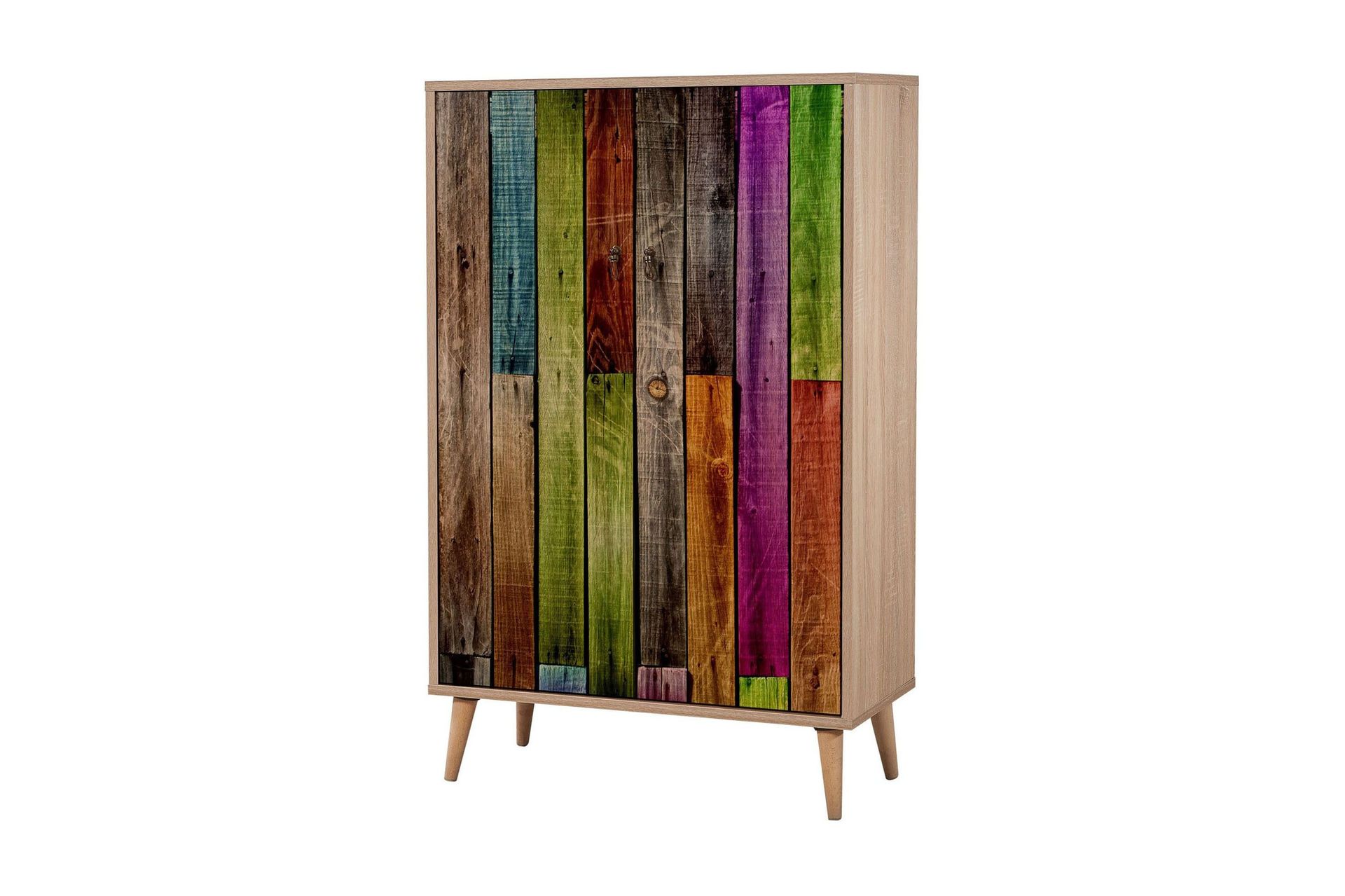 Vellavie Skap 80 cm Regnbuepanel - Flerfarget