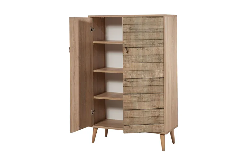 Vellavie Skap 80 cm Trepanel - Brun - Oppbevaring - Skap - Oppbevaringsskap