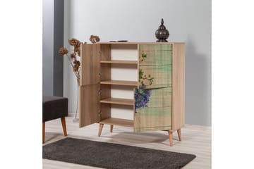 Vellavie Skap 95 cm Kirsebærblomst - Brun/Grønn - Oppbevaring - Skap - Oppbevaringsskap
