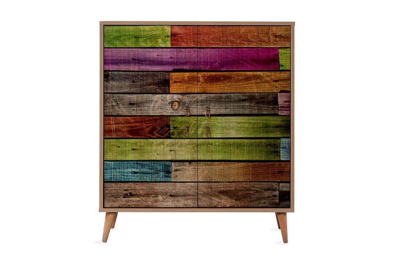 Vellavie Skap 95 cm Regnbuepanel - Flerfarget - Oppbevaring - Skap - Oppbevaringsskap