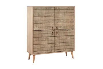 Vellavie Skap 95 cm Trepanel - Brun - Oppbevaring - Skap - Oppbevaringsskap