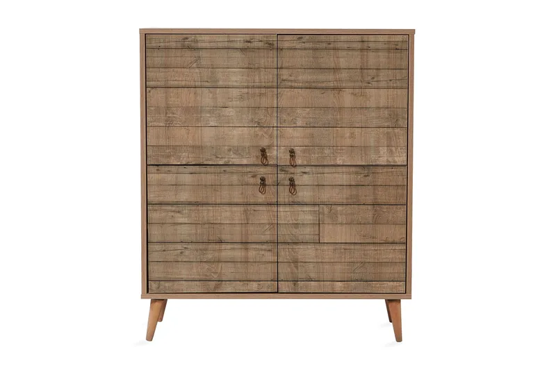Vellavie Skap 95 cm Trepanel, Brun