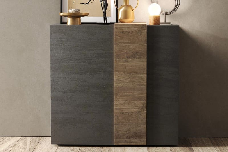 Venrivo Highboard 44x121x168 cm - Grå/Taupe - Oppbevaring - Skap - Oppbevaringsskap