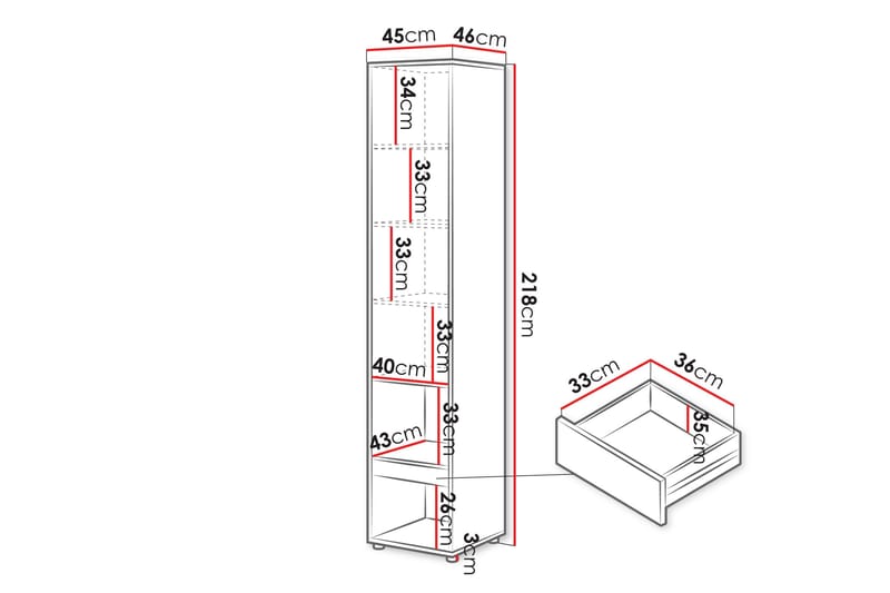 Rauk Highboard - Hvit - Oppbevaring - Skap - Oppbevaringsskap