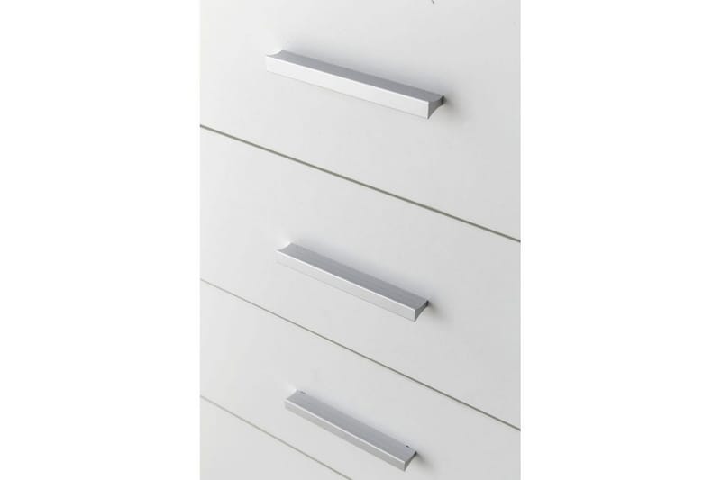 Rullecontainer Wohnling 4 skuffer med hjul, oppbevaringsbrett, foliert sponplate, moderne stil Hvit - Hvit - Oppbevaring - Skap - Oppbevaringsskap