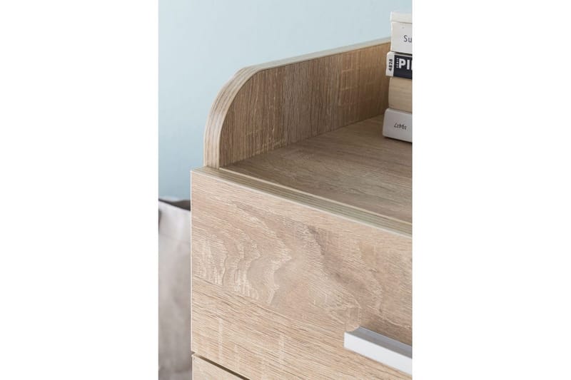 Rullecontainer Wohnling 4 skuffer med hjul, oppbevaringsbrett, foliert sponplate, moderne stil Sonoma - Sonoma - Oppbevaring - Skap - Oppbevaringsskap