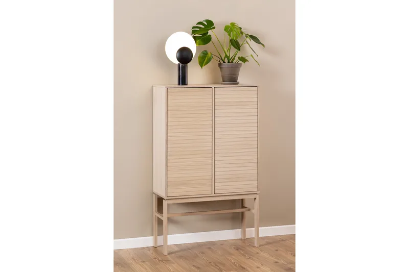 Sakie Highboard - Hvid - Oppbevaring - Skap - Oppbevaringsskap