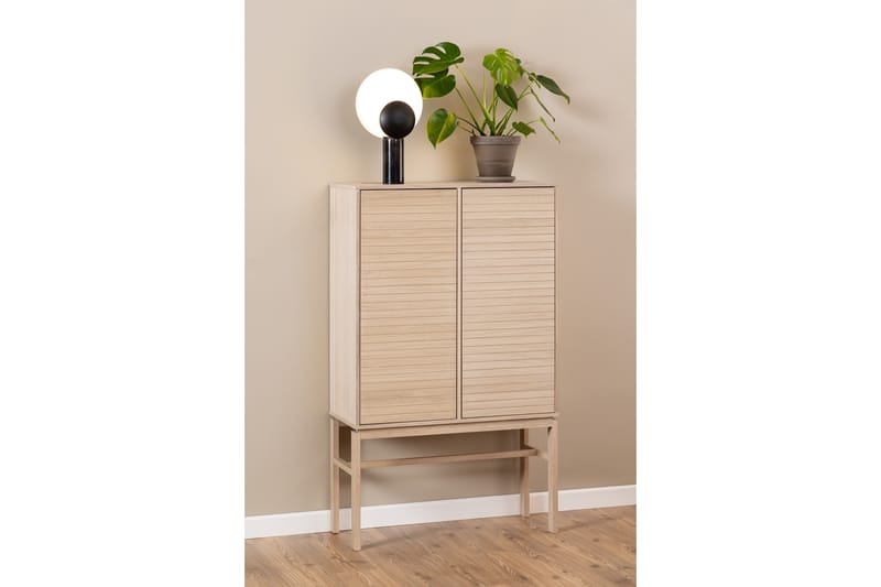 Sakie Highboard - Hvid - Oppbevaring - Skap - Oppbevaringsskap