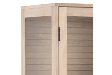 Sakie Vitrineskap 180 cm - Hvid - Oppbevaring - Skap - Vitrineskap