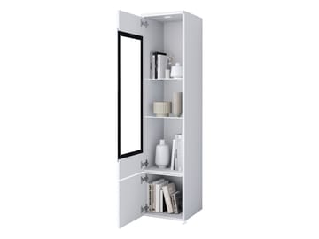 Sherie Vitrineskap 30 cm i Tre og Glass - Svart - Oppbevaring - Skap - Vitrineskap