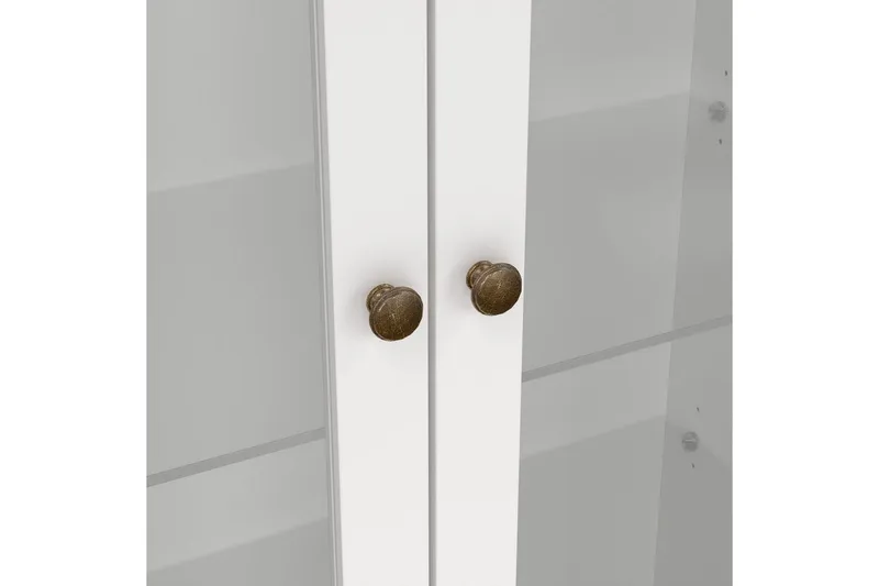 Shoiba Vitrineskap 96x201 cm - Hvit - Oppbevaring - Skap - Vitrineskap