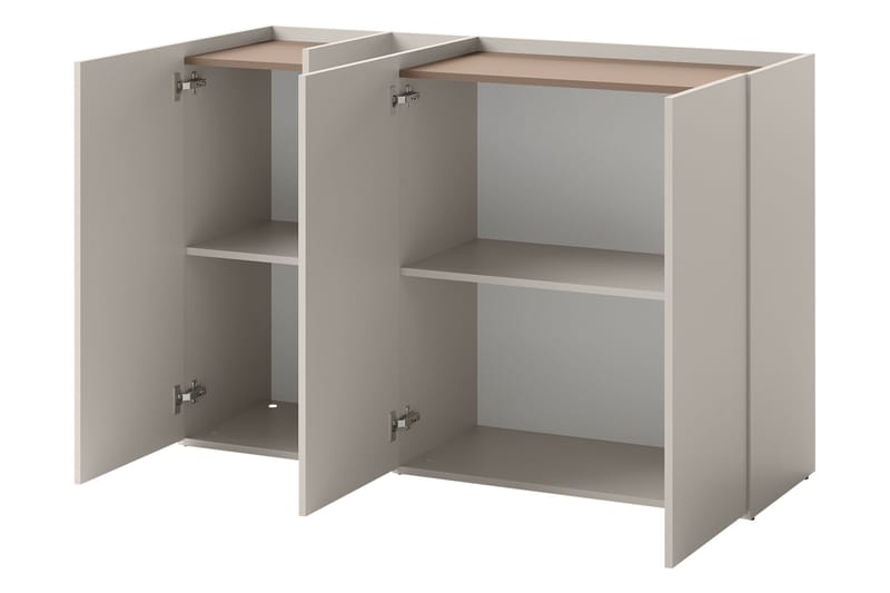 Sigma Highboard - Lys Grå/Beige - Oppbevaring - Skap - Oppbevaringsskap