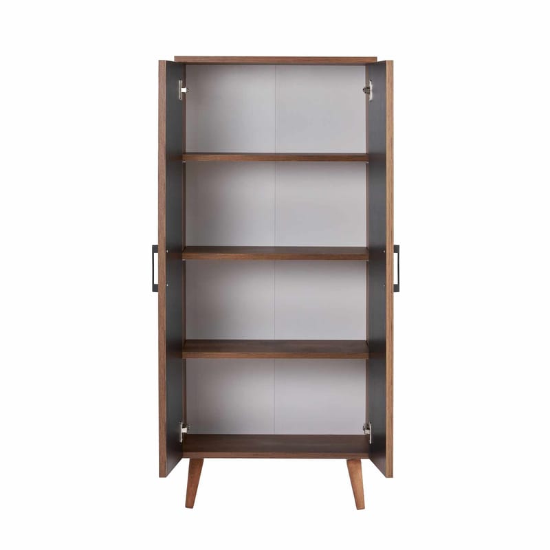 Simora Multifunksjonsskap 60x135 cm - Valnøtt - Oppbevaring - Skap - Oppbevaringsskap