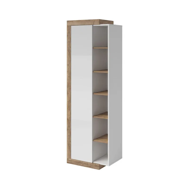 Sintra Vitrinskap 67 cm med 1 Dør i Tre, Hvit