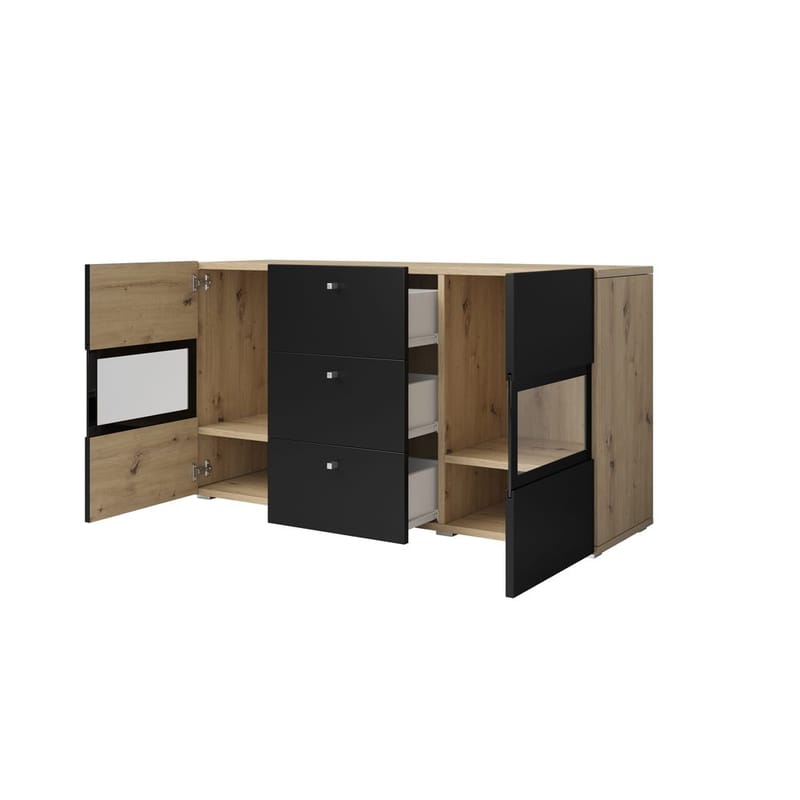 Skap Baros Kommode 2 Dører, 3 Skuffer - Oppbevaring - Skap - Vitrineskap