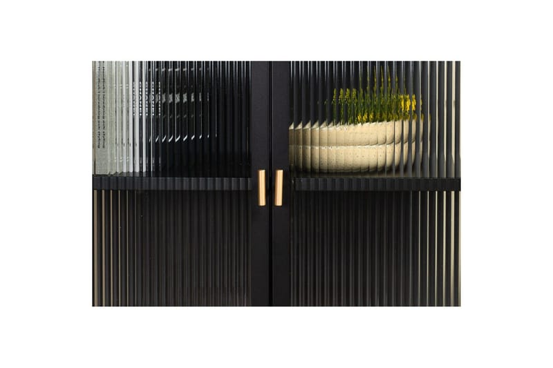 Skap Garis Lav Svart - Oppbevaring - Skap - Vitrineskap