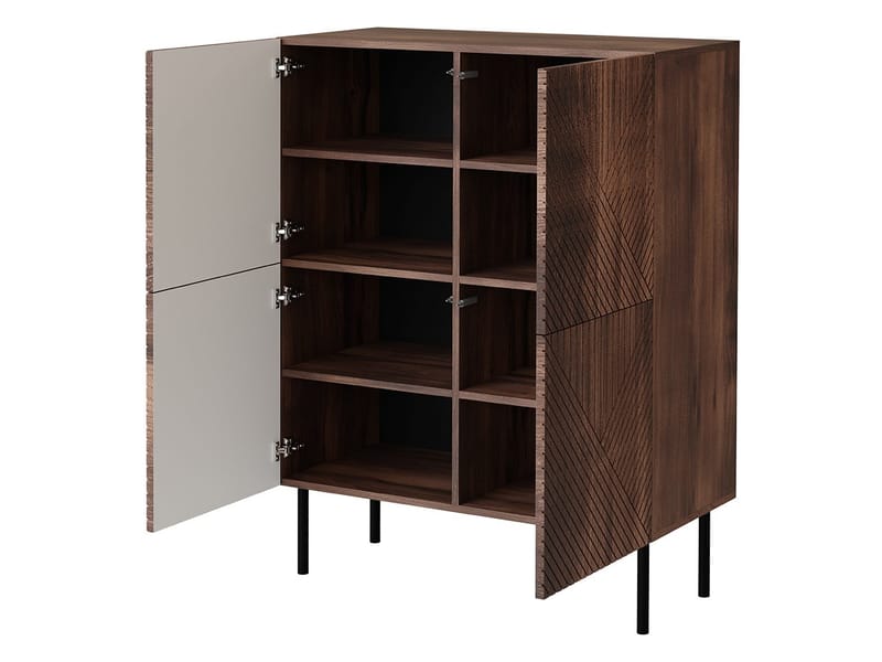 skap Kommode ART DECO 4D beige - Oppbevaring - Skap - Oppbevaringsskap