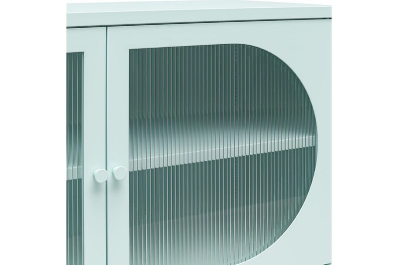 Skap Luna 100x40x64 cm, Himmelblå - 100x40x64 cm, Himmelblå - Oppbevaring - Skap - Vitrineskap