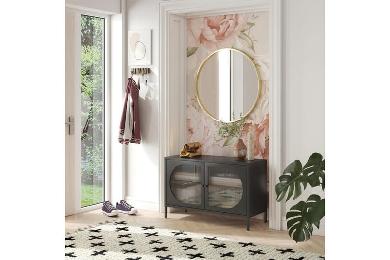 Skap Luna 100x40x64 cm, Svart - 100x40x64 cm, Svart - Oppbevaring - Skap - Oppbevaringsskap - Sikkerhetsskap - Medisinskap