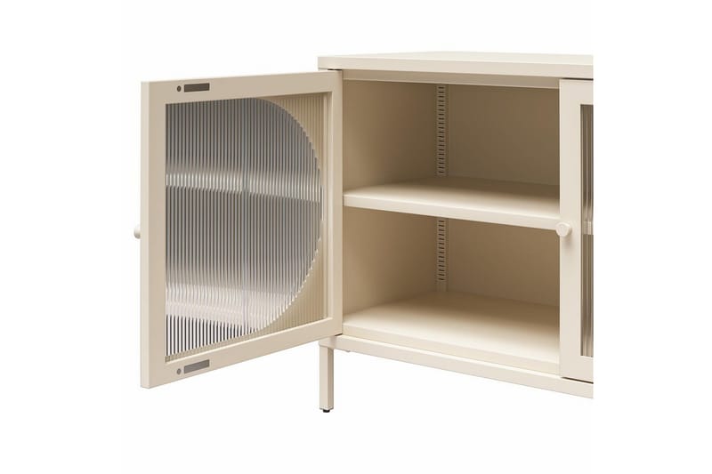 Skap Luna 100x40x64 cm, Pergament - 100x40x64 cm, Pergament - Oppbevaring - Skap - Oppbevaringsskap