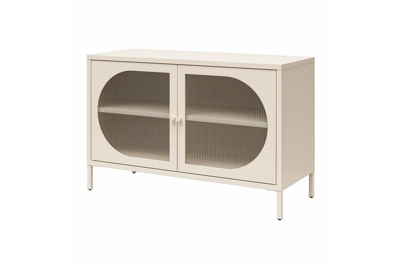 Skap Luna 100x40x64 cm, Pergament - 100x40x64 cm, Pergament - Oppbevaring - Skap - Oppbevaringsskap