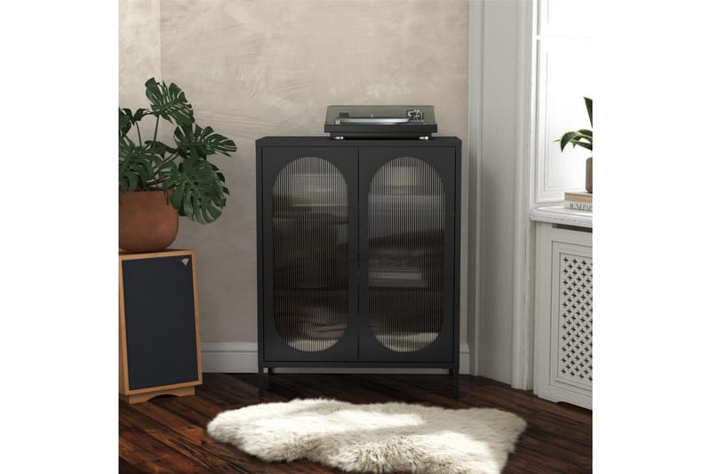 Skap Luna 80x40x102 cm, Svart - 80x40x102 cm, Svart - Oppbevaring - Skap - Oppbevaringsskap - Sikkerhetsskap - Medisinskap