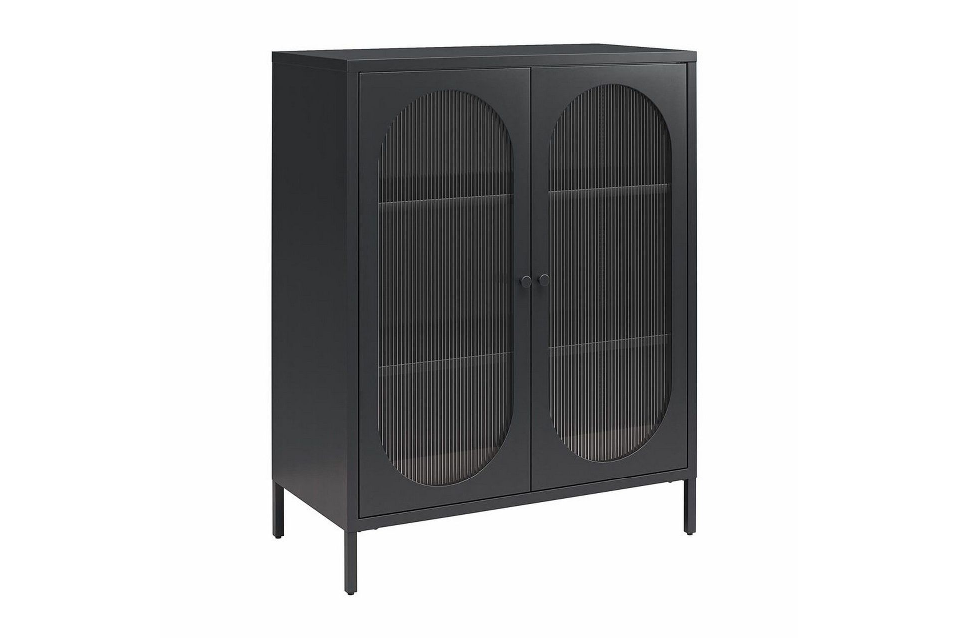 Skap Luna 80x40x102 cm, Svart - 80x40x102 cm, Svart
