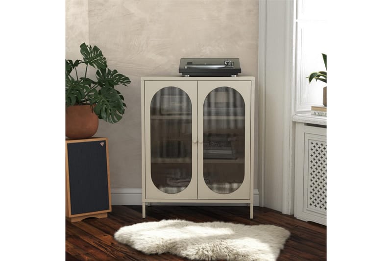 Skap Luna 80x40x102 cm, Pergament - 80x40x102 cm, Pergament - Oppbevaring - Skap - Oppbevaringsskap - Sikkerhetsskap - Medisinskap