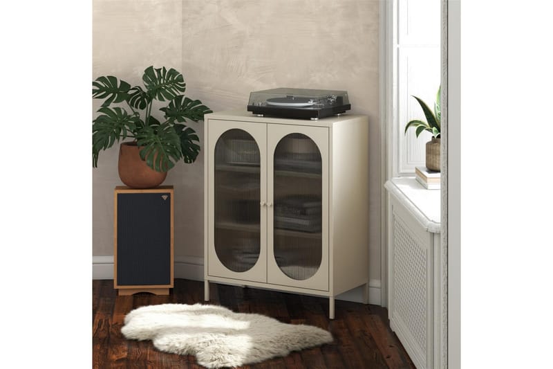 Skap Luna 80x40x102 cm, Pergament - 80x40x102 cm, Pergament - Oppbevaring - Skap - Oppbevaringsskap - Sikkerhetsskap - Medisinskap