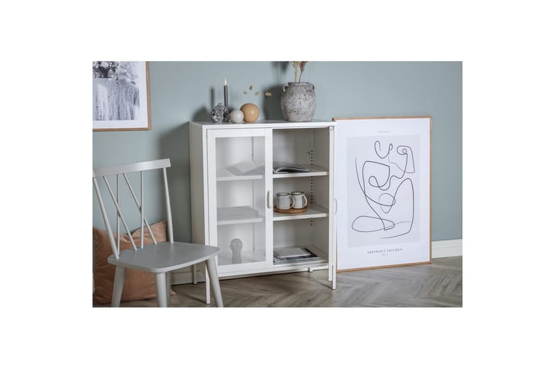 Skap Misha - Hvit, 40x80x102 - Oppbevaring - Skap - Oppbevaringsskap