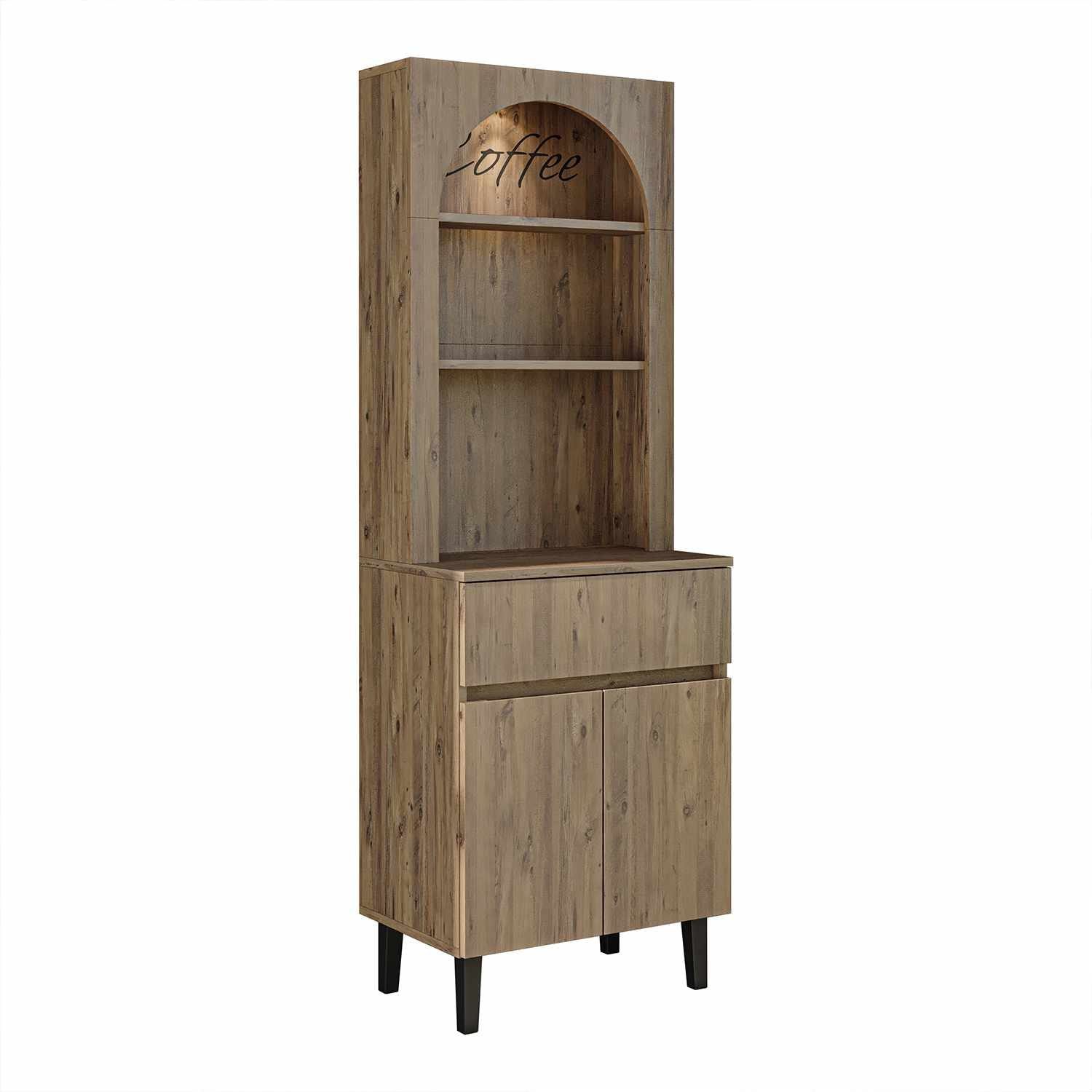 Skap til kaffebar Kalune Design Ledli (60 x 179 x 41,8 cm) Atlantic Pine -
