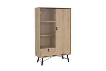 Tadami Vitrineskap 102x162 cm - Natur - Oppbevaring - Skap - Vitrineskap