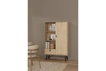 Tadami Vitrineskap 102x162 cm - Natur - Oppbevaring - Skap - Vitrineskap