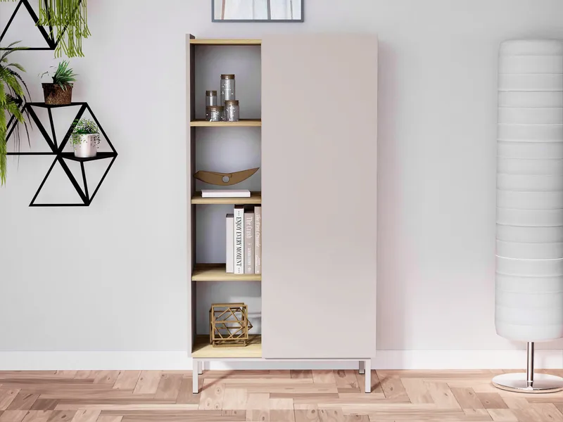 Tavrin Highboard 140 cm - Beige - Oppbevaring - Skap - Oppbevaringsskap