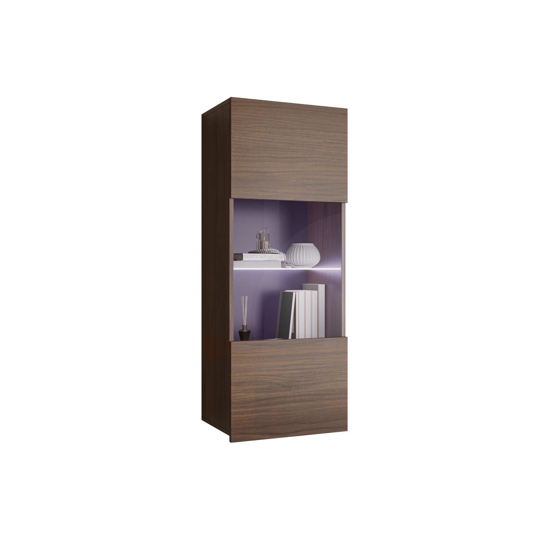 Tessan Vitrineskap 45x117 cm - brun