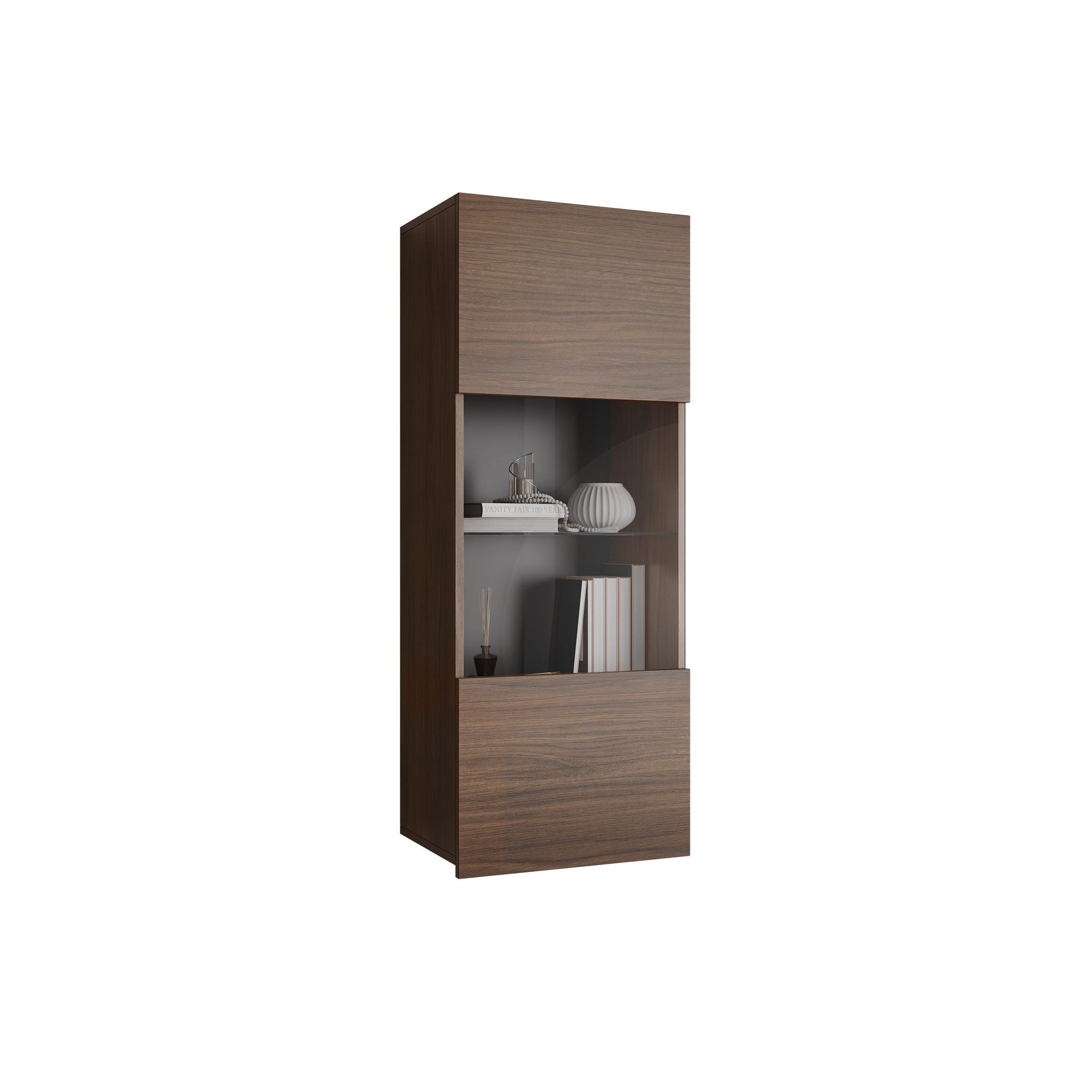 Tessan Vitrineskap 45x117 cm - brun