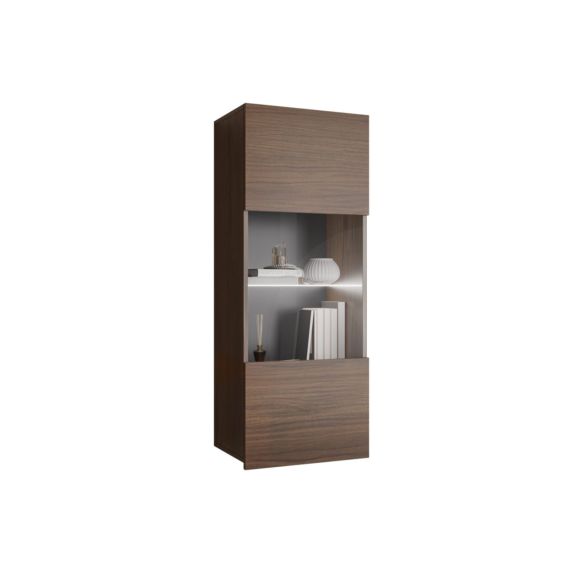 Tessan Vitrineskap 45x117 cm - brun