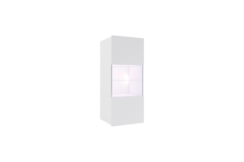 Tessan Vitrineskap 45x117 cm - Hvit - Oppbevaring - Skap - Vitrineskap