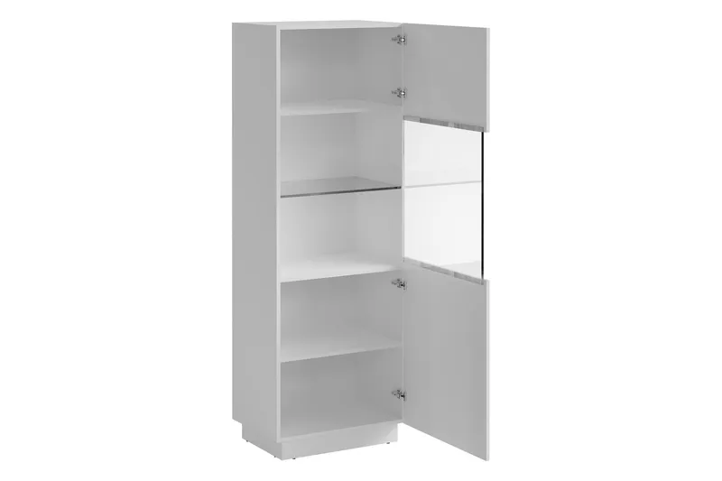 Torvalen Vitrinskåp 60x178 cm - Hvit - Oppbevaring - Skap - Vitrineskap