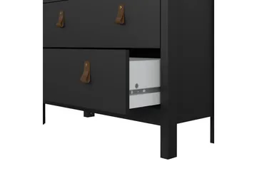 Vallvidera Vitrineskap 78,05x199 cm - Svart - Oppbevaring - Skap - Vitrineskap