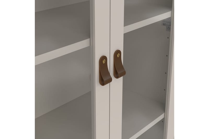 Vallvidera Vitrineskap 78x199 cm - Beige - Oppbevaring - Skap - Vitrineskap