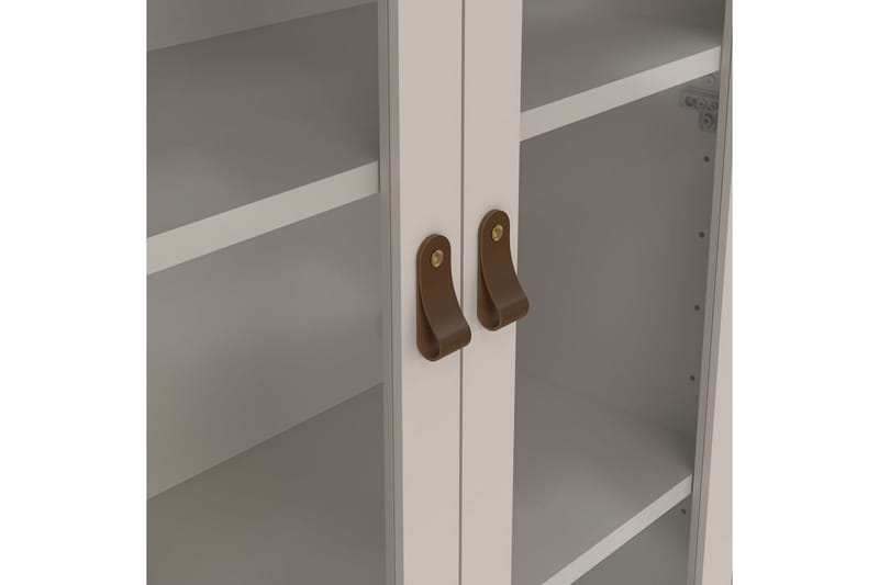 Vallvidera Vitrineskap 78x199 cm - Beige - Oppbevaring - Skap - Vitrineskap