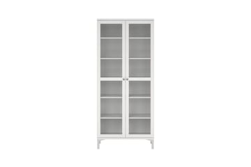 Valnorin Vitrineskap 89x203 cm - Hvit - Oppbevaring - Skap - Vitrineskap