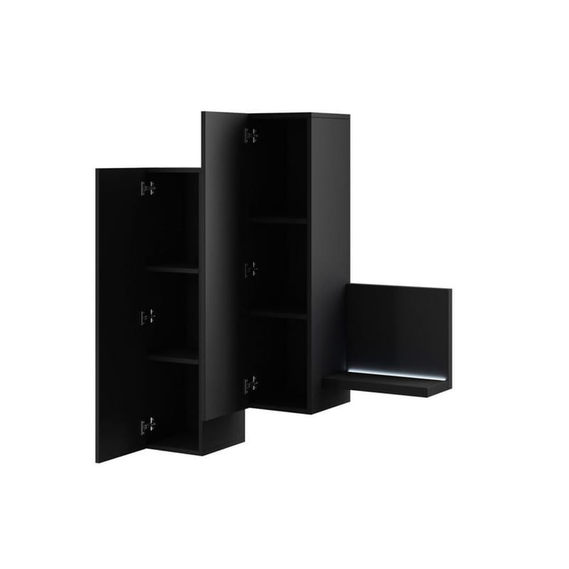Vegghengt skap Bota - Black Supermatt - Oppbevaring - Skap - Oppbevaringsskap