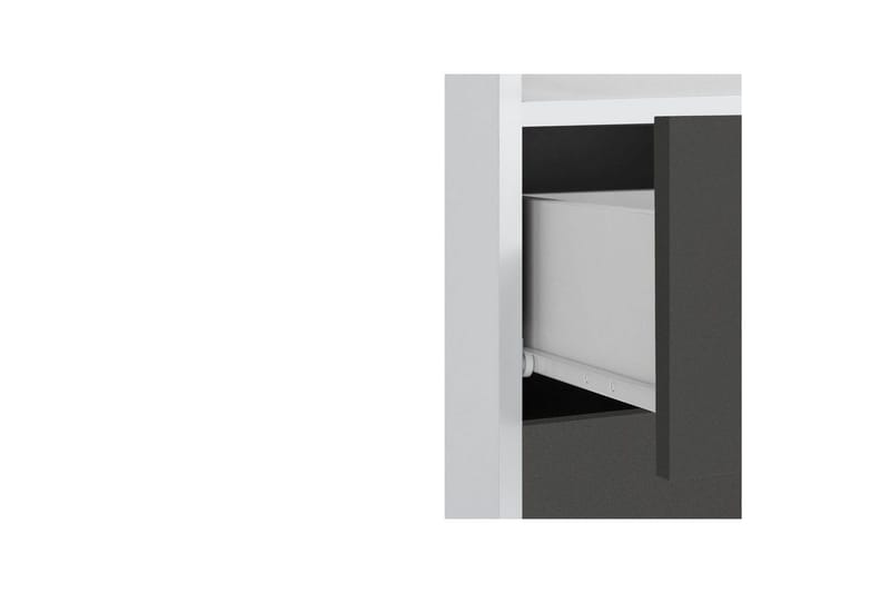 Vegghylle Mirza Hvit/Antrasitt - Hvit/Antrasitt - Hus & oppussing - Kjøkken & bad - Baderom - Baderomsmøbler & baderomsinnredning - Veggskap & høyskap