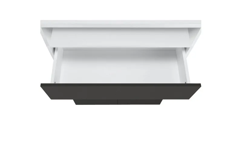 Vegghylle Mirza Hvit/Antrasitt - Hvit/Antrasitt - Hus & oppussing - Kjøkken & bad - Baderom - Baderomsmøbler & baderomsinnredning - Veggskap & høyskap