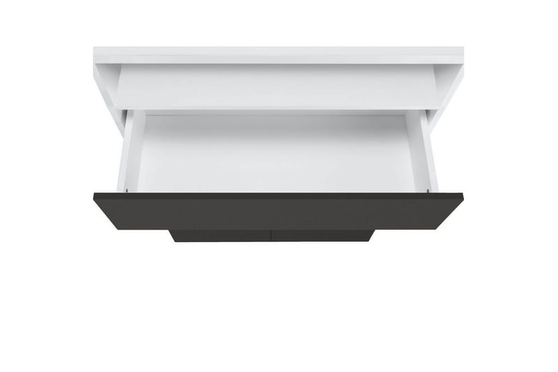 Vegghylle Mirza Hvit/Antrasitt - Hvit/Antrasitt - Hus & oppussing - Kjøkken & bad - Baderom - Baderomsmøbler & baderomsinnredning - Veggskap & høyskap