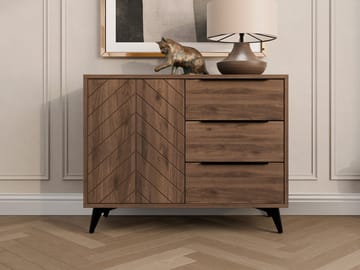 Vemdalen skjenk 104 cm - brun - Oppbevaring - Skap - Oppbevaringsskap
